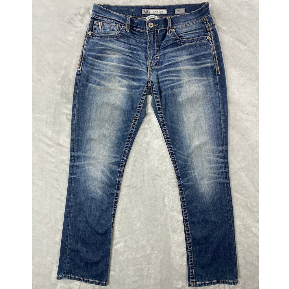 BKE Carter Straight Jeans - Blue Wash